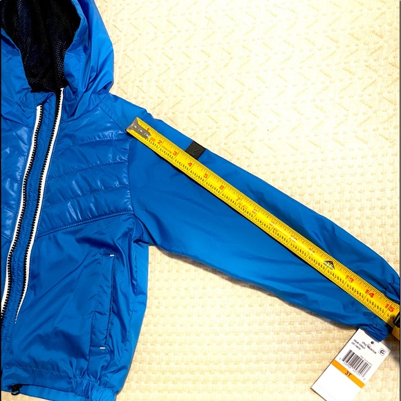 NWT! MICHAEL KORS 3T Cobalt Blue Transitional Jacket w/ Hood ( lightweight) - Picture 5 of 7